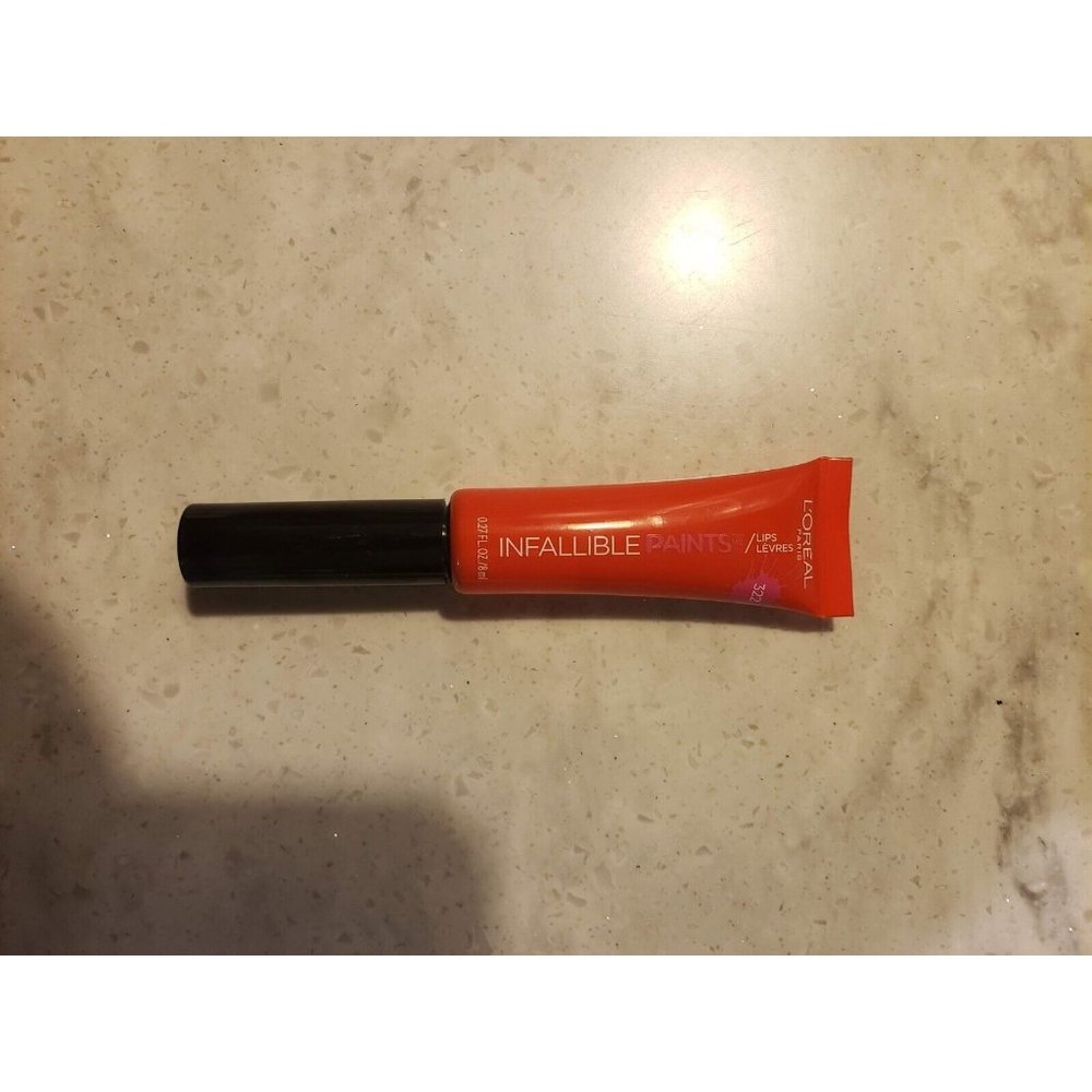 L'Oreal Paris Infallible Lip Paints 322 Orange Envy New Fast Shipping